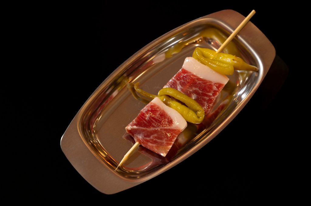 Gilda madrileña con jamón ibérico